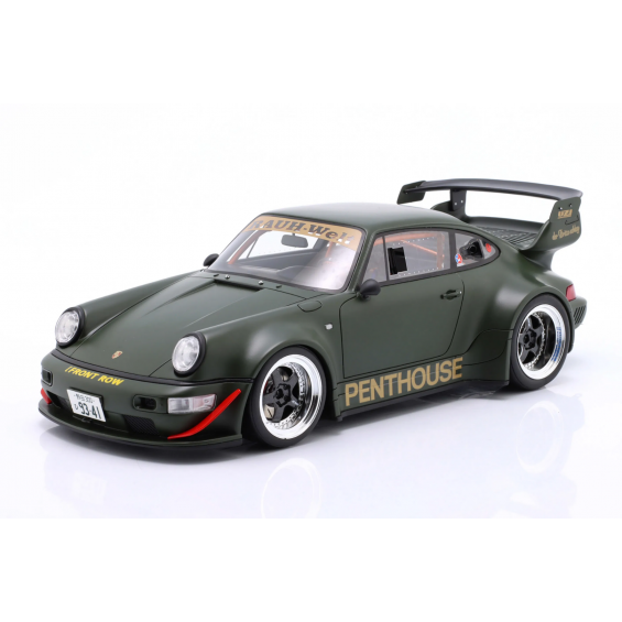 Porsche 911 RWB Penthouse – Kaki Green | 1/18 | GT Spirit