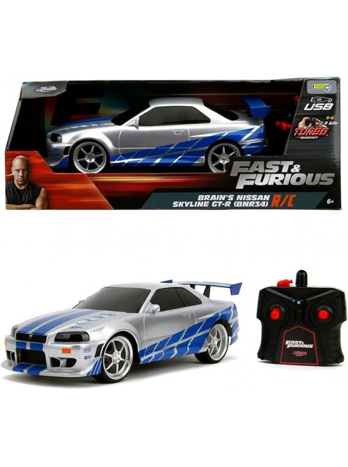 1:16 Fast & Furious – Brian’s Nissan Skyline GT-R | USB Şarjlı Uzaktan Kumandalı Araba 1:16 Fast & Furious – Brian’s Nissan Skyline GT-R | USB Şarjlı Uzaktan Kumandalı Araba