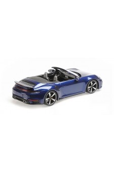 Porsche 911 (992) Turbo S Cabriolet – Metallic Blue | 1/18 | Minichamps