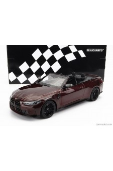 BMW M4 Cabriolet (G83) 2021 – Dark Red Metallic | 1/18 | Minichamps