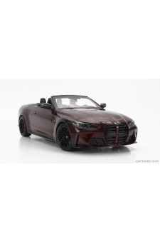 BMW M4 Cabriolet (G83) 2021 – Dark Red Metallic | 1/18 | Minichamps