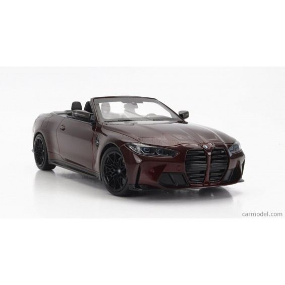 BMW M4 Cabriolet (G83) 2021 – Dark Red Metallic | 1/18 | Minichamps BMW M4 Cabriolet (G83) 2021 – Dark Red Metallic | 1/18 | Minichamps