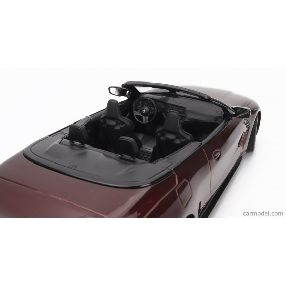 BMW M4 Cabriolet (G83) 2021 – Dark Red Metallic | 1/18 | Minichamps BMW M4 Cabriolet (G83) 2021 – Dark Red Metallic | 1/18 | Minichamps