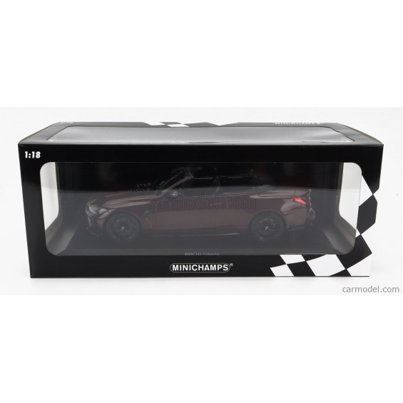 BMW M4 Cabriolet (G83) 2021 – Dark Red Metallic | 1/18 | Minichamps BMW M4 Cabriolet (G83) 2021 – Dark Red Metallic | 1/18 | Minichamps