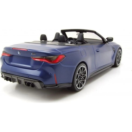 BMW M4 Cabriolet 2021 – Matte Blue Metallic | 1/18 | Minichamps BMW M4 Cabriolet 2021 – Matte Blue Metallic | 1/18 | Minichamps