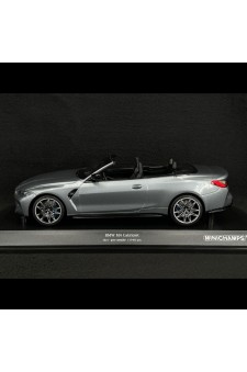 BMW M4 Cabriolet 2021 – Metallic Grey | 1/18 | Minichamps