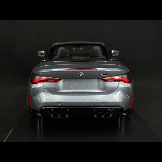 BMW M4 Cabriolet 2021 – Metallic Grey | 1/18 | Minichamps