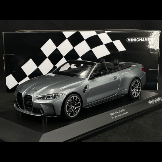 BMW M4 Cabriolet 2021 – Metallic Grey | 1/18 | Minichamps BMW M4 Cabriolet 2021 – Metallic Grey | 1/18 | Minichamps