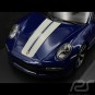 Porsche 911 (992) Sport Classic – Metalik Mavi / Beyaz Çizgili | 1/18 | Minichamps