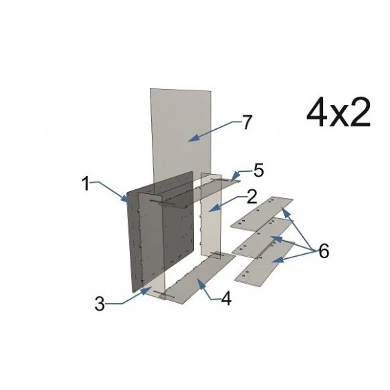 Multicase 4x2 – 8 Adet 1/18 Ölçek Model Araç İçin Akrilik Sergileme Ünitesi