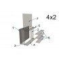Multicase 4x2 – 8 Adet 1/18 Ölçek Model Araç İçin Akrilik Sergileme Ünitesi