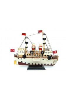 Dekoratif Metal Gemi Modeli