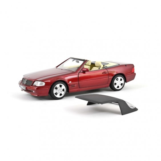Mercedes-Benz SL 500 (R129) 1998–2001 – Red Metallic | 1/18 | Norev Mercedes-Benz SL 500 (R129) 1998–2001 – Red Metallic | 1/18 | Norev