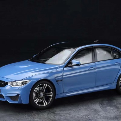 BMW M3 F80 2015–2019 – Yas Marina Blue | 1/18 | Norev