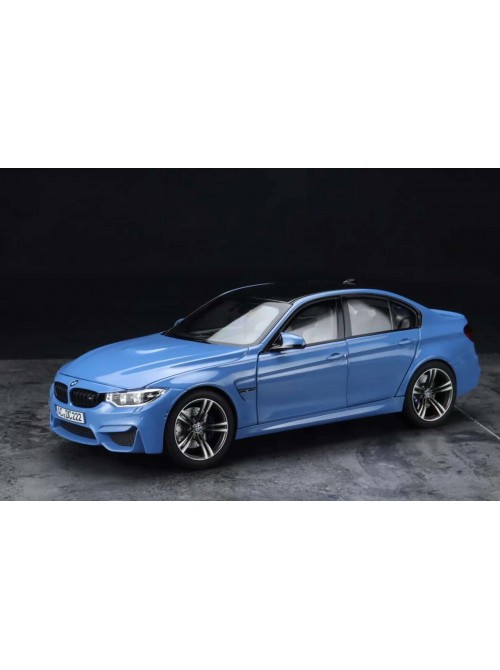 BMW M3 F80 2015–2019 – Yas Marina Blue | 1/18 | Norev