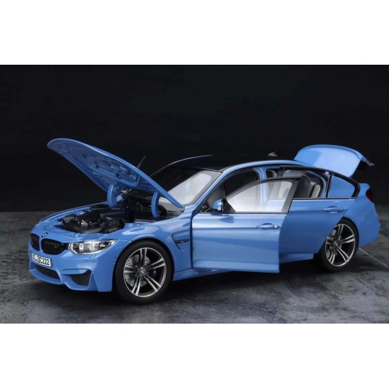 BMW M3 F80 2015–2019 – Yas Marina Blue | 1/18 | Norev