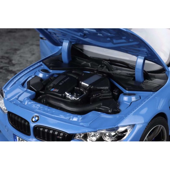 BMW M3 F80 2015–2019 – Yas Marina Blue | 1/18 | Norev
