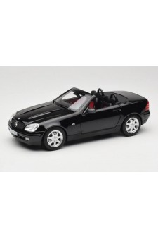Mercedes-Benz SLK200 Cabriolet Spider (R170) 1996 – Black | 1/18 | Norev Dealer Edition