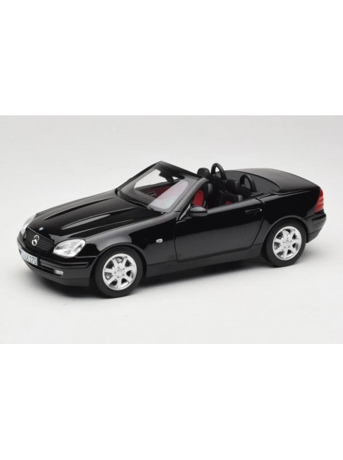 Mercedes-Benz SLK200 Cabriolet Spider (R170) 1996 – Black | 1/18 | Norev Dealer Edition