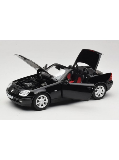Mercedes-Benz SLK200 Cabriolet Spider (R170) 1996 – Black | 1/18 | Norev Dealer Edition Mercedes-Benz SLK200 Cabriolet Spider (R170) 1996 – Black | 1/18 | Norev Dealer Edition