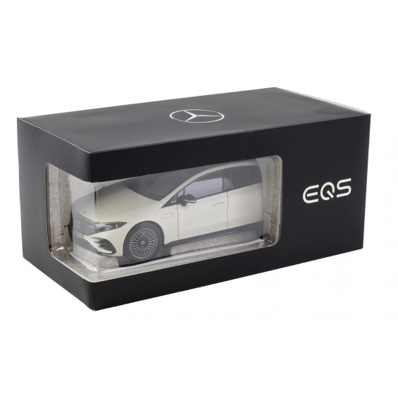 Mercedes-Benz EQS V297 Limousine – Opalite White Bright Matt | 1/18 | NZG