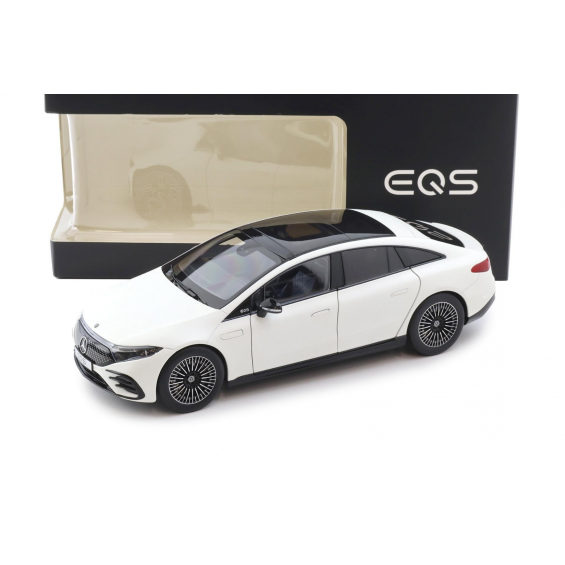 Mercedes-Benz EQS V297 Limousine – Opalite White Bright Matt | 1/18 | NZG