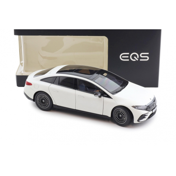 Mercedes-Benz EQS V297 Limousine – Opalite White Bright Matt | 1/18 | NZG