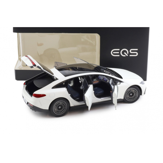 Mercedes-Benz EQS V297 Limousine – Opalite White Bright Matt | 1/18 | NZG