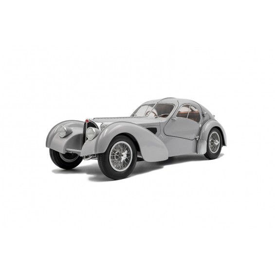 Bugatti Atlantic Type 57 SC – Mat Silver – 1937 | 1/18 | Solido