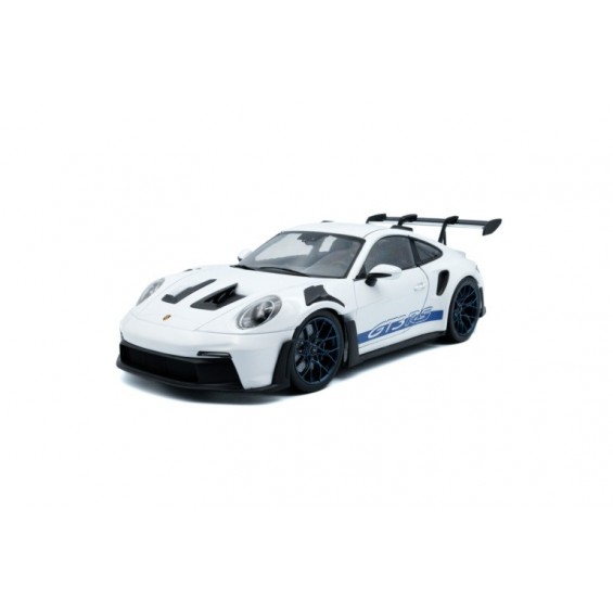 Porsche 911 GT3 RS – White with Blue Stripes – 2024 | 1/18 | Solido