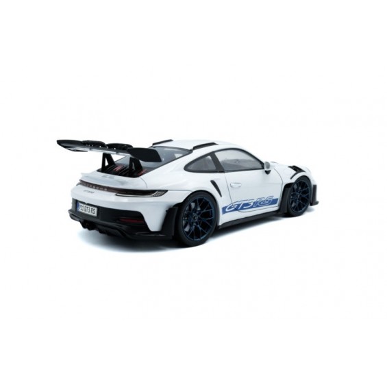 Porsche 911 GT3 RS – White with Blue Stripes – 2024 | 1/18 | Solido