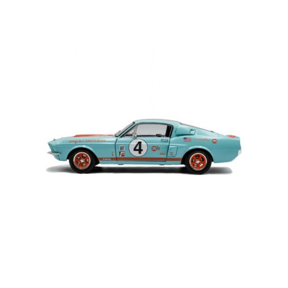 1:18 Solido 1967 Ford Mustang Shelby GT500 #4 Gulf Racing Tribute