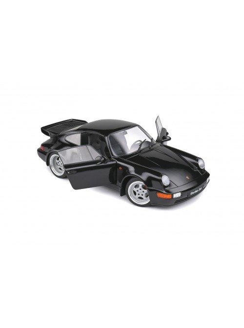 Porsche 911 (964) Turbo 3.6 – Siyah – 1993 | 1/18 | Solido 4