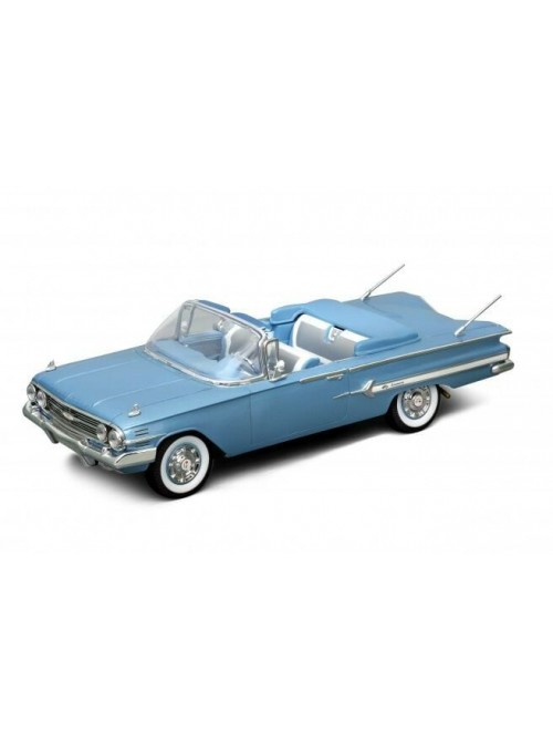 Chevrolet Impala – Metalik Açık Mavi – 1960 | 1/18 | Welly
