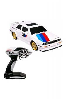 Uzaktan Kumandalı Drift Arabası – BMW E30 | Işıklı | 4 Çeker 1/16 beyaz