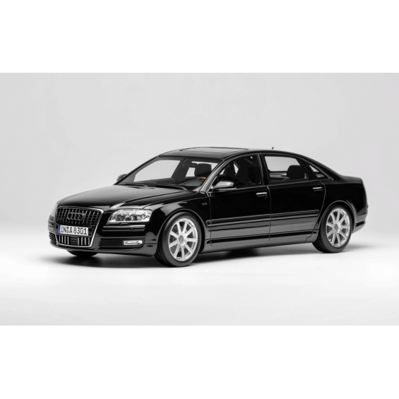 Audi A8L W12 2008 – Black | 1/18 | Motorhelix